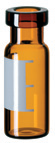Віали 1,5 мл, обтискні, бурштинові, для автосамплера ГХ або РХ, 32*11.6 мм, 100 шт/пак. Економ