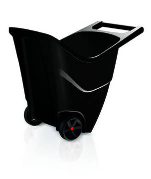 Садовий пластиковий візок PROSPERPLAST LOAD & GO II, 85 л - чорний, фото 1