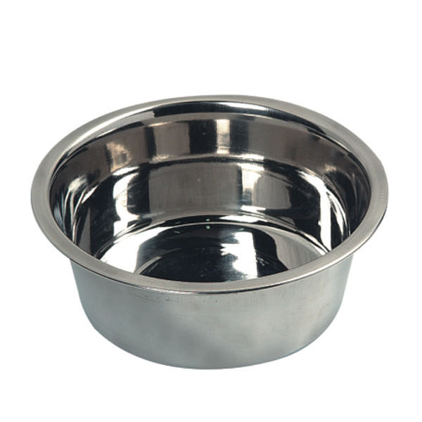 Миска для собак DOG DISH INOX, неіржавка сталь, 750 мл, діаметр 14 см