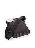 Чоловіча шкіряна сумка на плече POOLPARTY чорна, фото 4