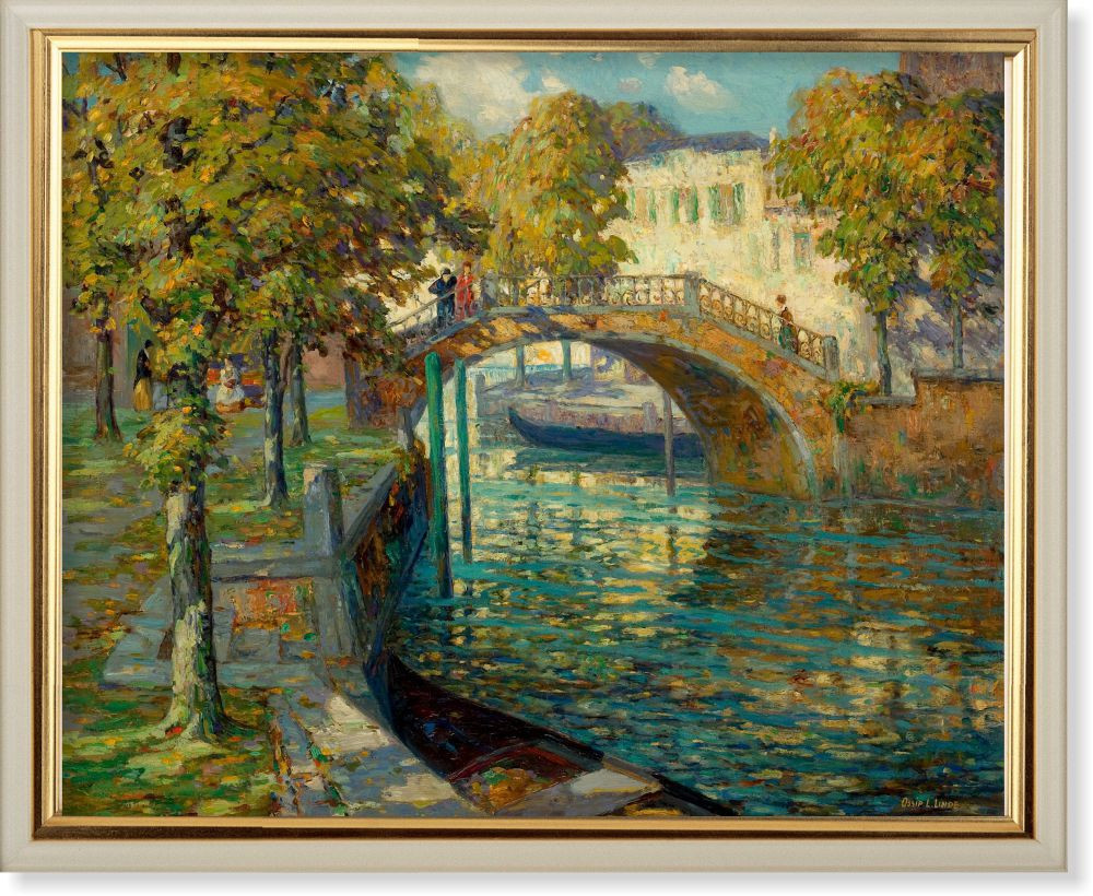 Репродукція картини Осипа Лінде «На мосту» 45 х 55 см 1903р.
