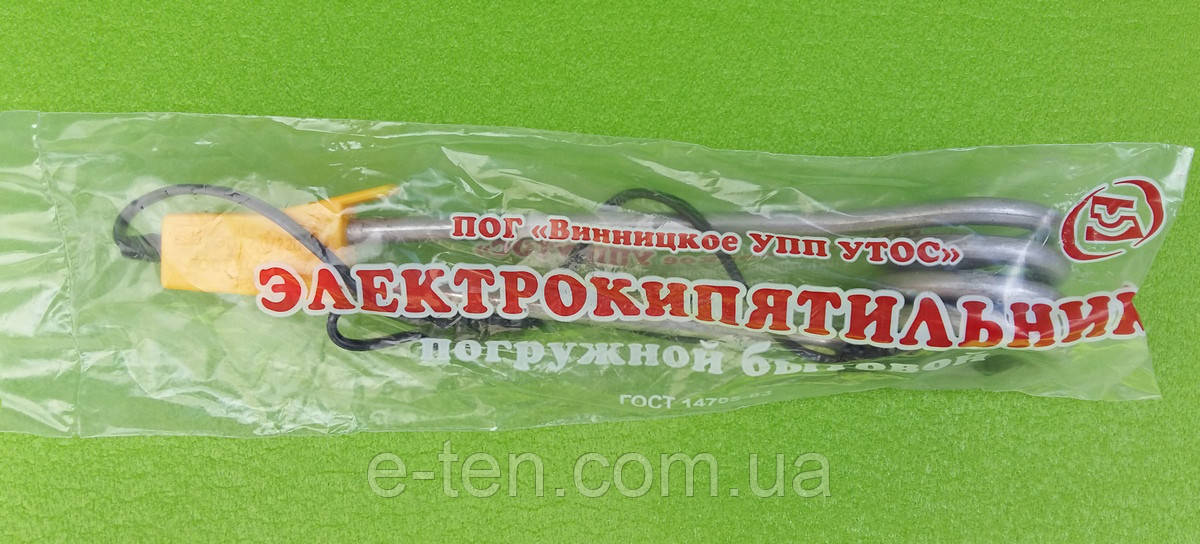 Электрокипятильник погружной бытовой 2,0кВт (2000Вт) / 220В / Lпровода=100мм (АЛЮМИНИЕВЫЙ) УТОС, Винница - фото 8 - id-p733830974