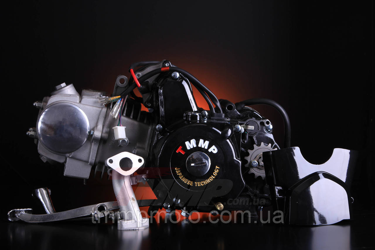 Двигун Дельта/Альфа 125 куб см 54 мм алюмінієвий циліндр механіка чорний