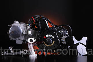 Двигун Дельта/Альфа ТММР Racing-125 см3 54 мм алюмінієвий циліндр механіка чорний, фото 2