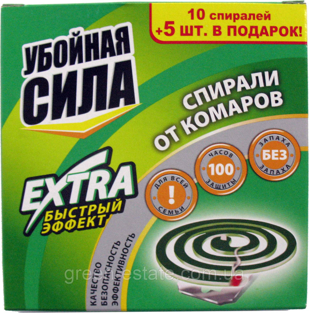 Спіралі від комарів "Забійна сила Extra", 10+5 шт
