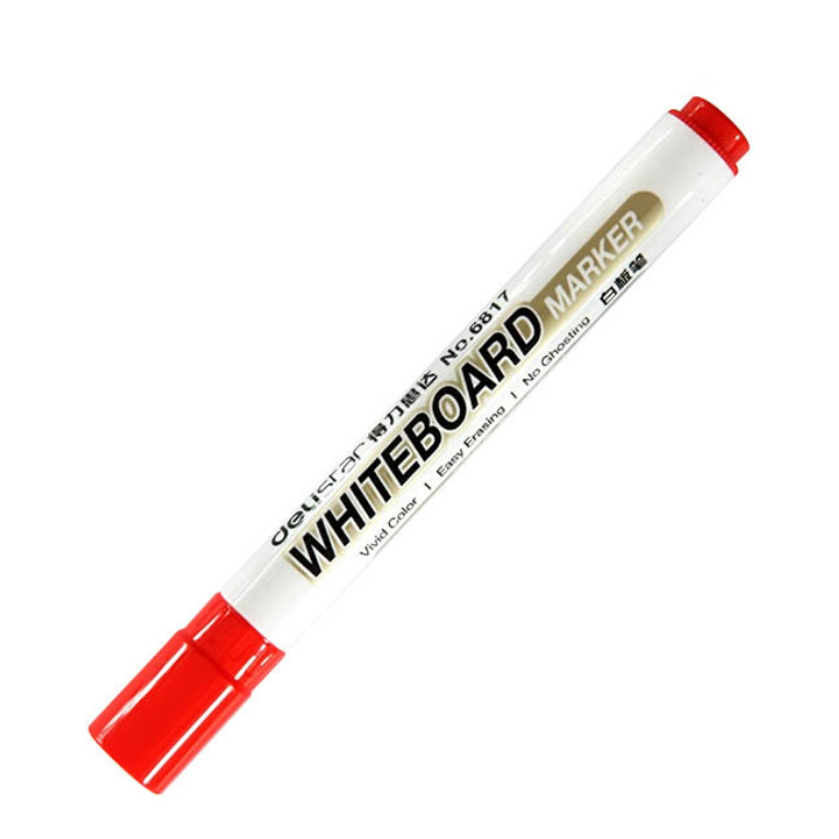 Маркер для дошки Deli 6817 червоний пулевід. 2 мм