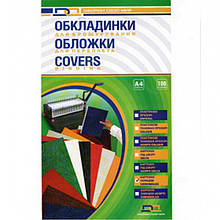 Обкладинки для палітурки D&A BIND 10200 прозорий А4 прозр 200 мк/100 шт./пач. облич стор