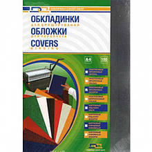 Обкладинки для палітурки D&A BIND 20100 мікс А4 прозр 180 мк/100 шт./пач. облич стор