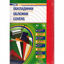 Обкладинки для палітурки D&A BIND 20600 червоний А4 прозр 180 мк/100 шт./пач. облич стор