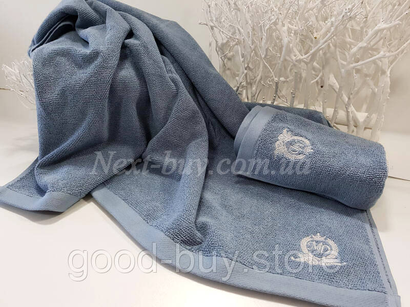 Maison Dor рушник для обличчя махровий LUXFORD блакитний