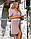 Maison D'or Adelinn вафельний жіночий халат кремовий, фото 2