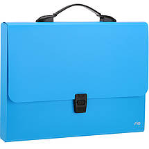 Портфель Deli EB50002 мікс 1 відділення А4 на замку Неон, фото 3