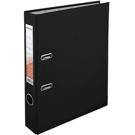 Реєстратор А4 Delta D1713-01C чорний 50 мм 1стор покр ПВХ, мет.окант (збірна), фото 1
