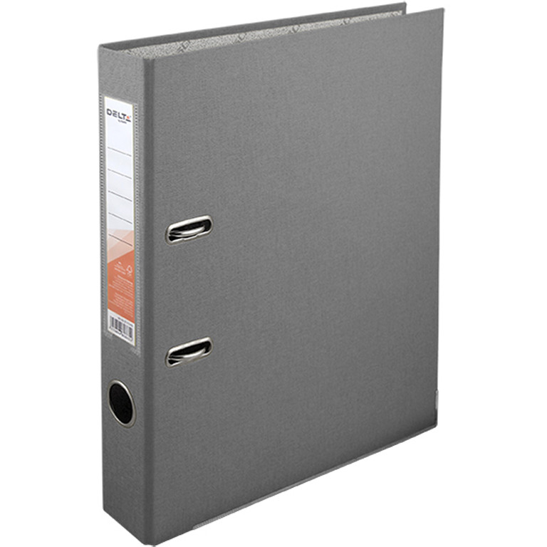 Реєстратор А4 Delta D1713-03C сірий 50 мм 1стор покр ПВХ, мет.окант (збірна)