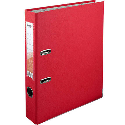 Реєстратор А4 Delta D1713-06C червоний 50 мм 1стор покр ПВХ, мет.окант (збірна), фото 1