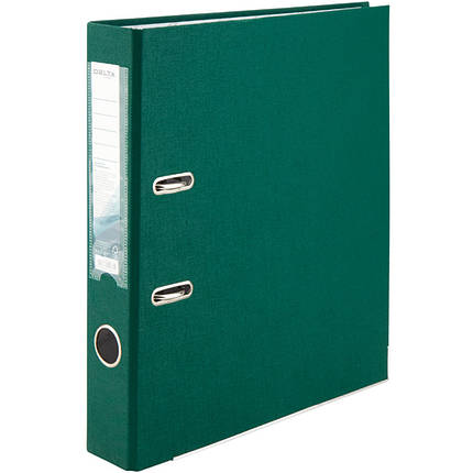 Реєстратор А4 Delta D1713-23C темно-зелений 50 мм 1стор покр ПВХ, мет.окант (збірна), фото 1