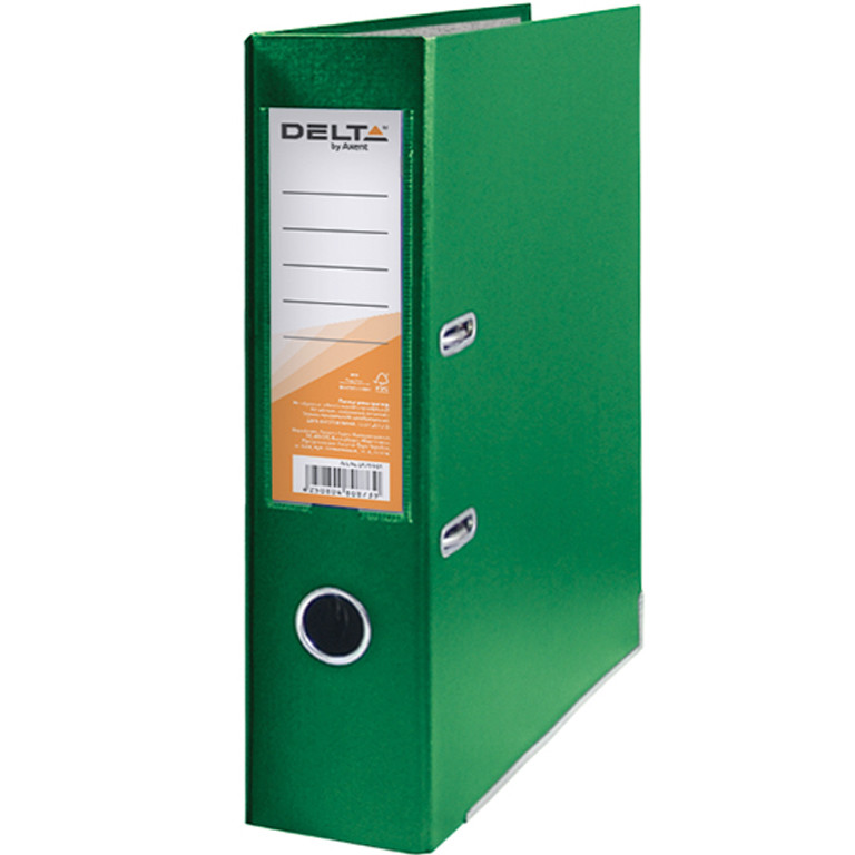 Реєстратор А4 Delta D1714-04C зеленої 75 мм 1стор покр ПВХ, мет.окант (збірна)