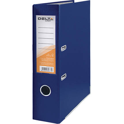 Реєстратор А4 Delta D1714-02C синій 75 мм 1стор покр ПВХ, мет.окант (збірна), фото 1