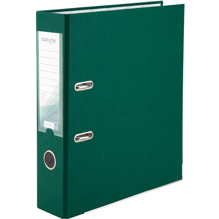 Реєстратор А4 Delta D1714-23C темно-зелений 75 мм 1стор покр ПВХ, мет.окант (збірна)