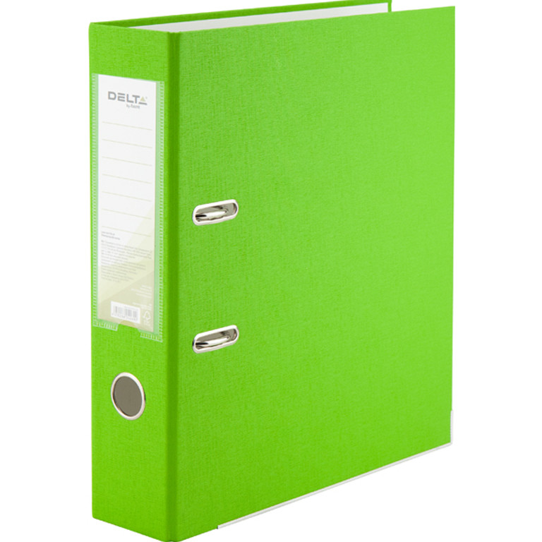 Реєстратор А4 Delta D1714-30C салатовий 75 мм 1стор покр ПВХ, мет.окант (збірна)