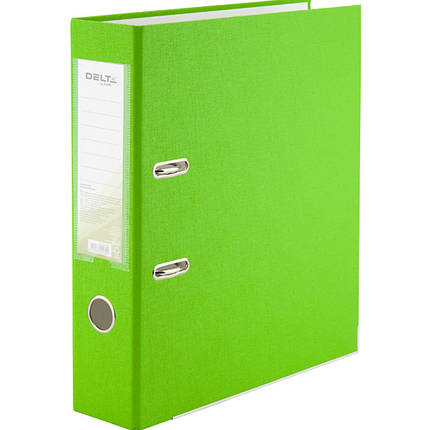 Реєстратор А4 Delta D1714-30C салатовий 75 мм 1стор покр ПВХ, мет.окант (збірна), фото 1