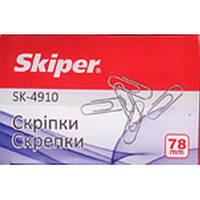 Скрепки Skiper SK-4910 78мм волнистые 50шт