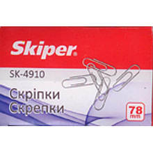 Скріпки Skiper SK-4910 78 мм хвилясті 50 шт.