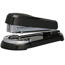 Степлер Deli Е0333 чорний №24 25 аркушів, поворотний корпус, фото 4