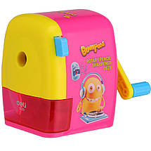 Стругачка механічна Deli E0629 мікс Bumpees прямокутна з регулюванням кута заточування, фото 4