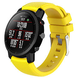 Силіконовий ремінець Primo для годинника Xiaomi Huami Amazfit SportWatch 2 / Amazfit Stratos - Yellow
