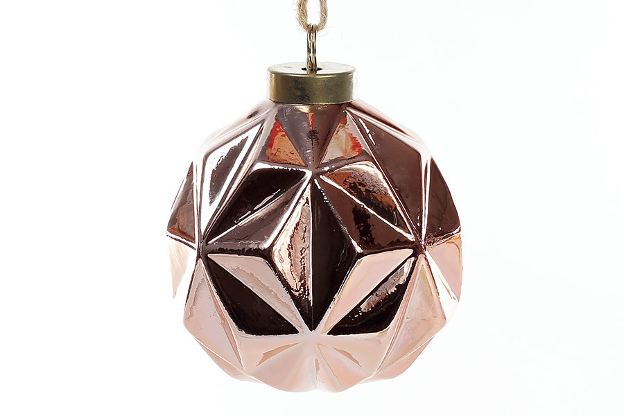 Ялинкова куля 7см, колір - мідь ТОВАР ВІД ВИРОБНИКА