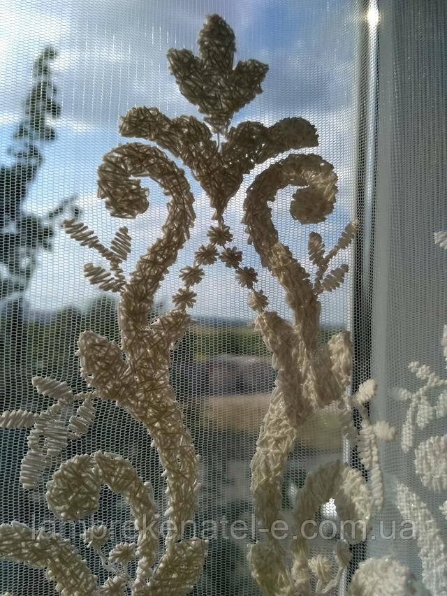 вышивка на фатине