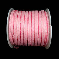 Шнур замшевый 3х1 мм для плетения в рукоделии цвет
