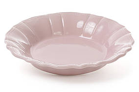 Супова керамічна тарілка 23см, колір - попіл троянди - 6 шт УПАКОВКА ТОВАР ВІД ВИРОБНИКА