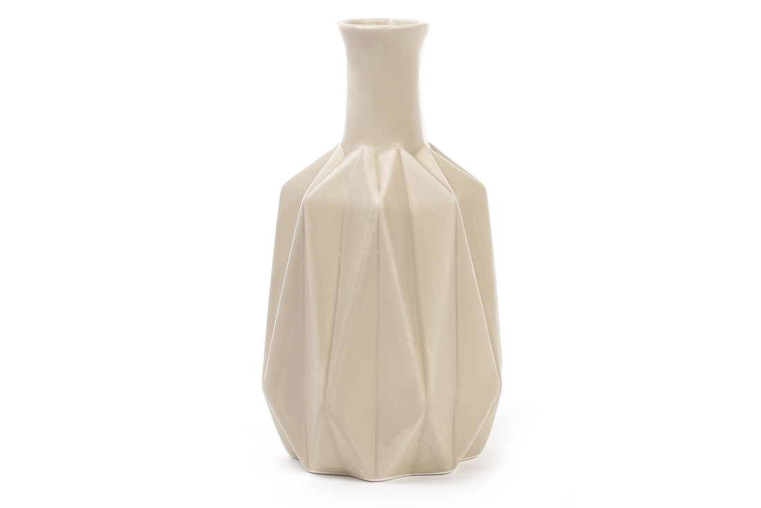 Ваза керамічна 20см, колір - пісочний ТОВАР ВІД ВИРОБНИКА