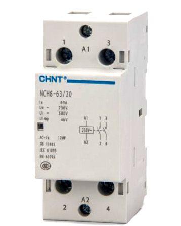 Контактор модульний NCH8-63/20 2Р 63А (2HO)