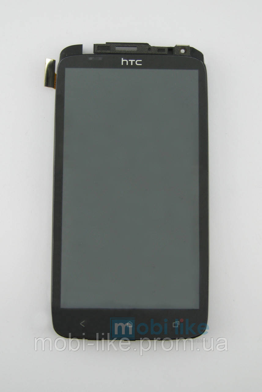 Дисплей із сенсорним екраном HTC One XL (X325s), One XC (X720d) чорний з рамкою