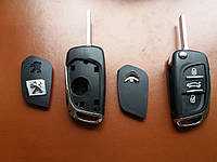 Корпус ключа для Peugeot (Пежо) 3 кнопки, под переделку Корпус ключа для Peugeot (Пежо) 3 кнопки, под переделк