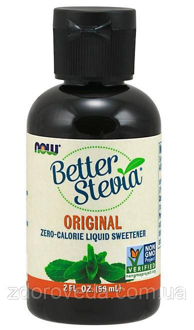 Стевія рідка органічна Original,Better Stevia Now Foods, США, 500-600 порцій