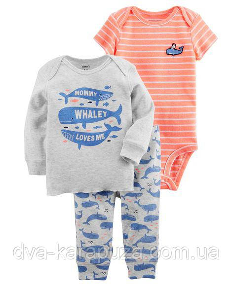 Набір — трійка для хлопчика Carters, 12 міс!, фото 1