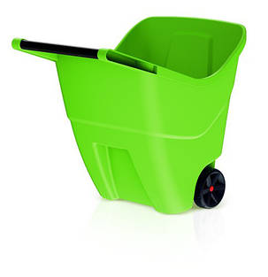 Садовий пластиковий візок PROSPERPLAST LOAD & GO II, 85 л - оливковий, фото 1