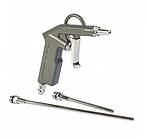 Пневмопістолет для продування короткий із додатковими наконечниками 100 мм і 200 мм.