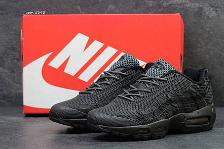 Кросівки чоловічі Nike air max 95,сірі з чорним, фото 2