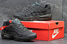 Кросівки чоловічі Nike air max 95,сірі з чорним, фото 2
