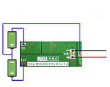 BMS контролер заряду/розряджання, плата захисту 2S Li-ion 7.4...8.4V 20A З Балансом, фото 2