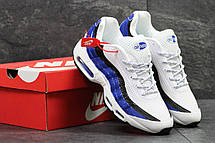 Кросівки чоловічі Nike air max 95,білі з синім, фото 3
