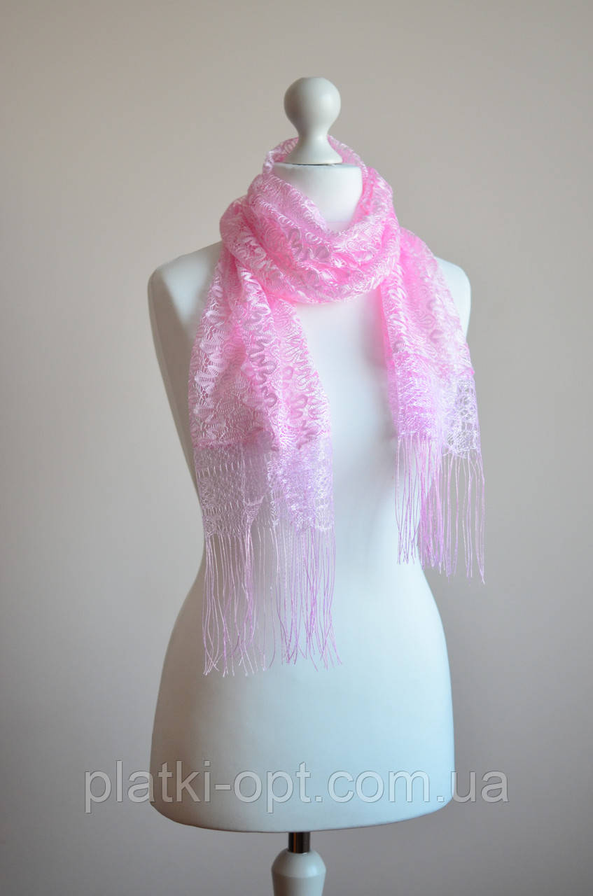 Шарф Змійка (рожевий)