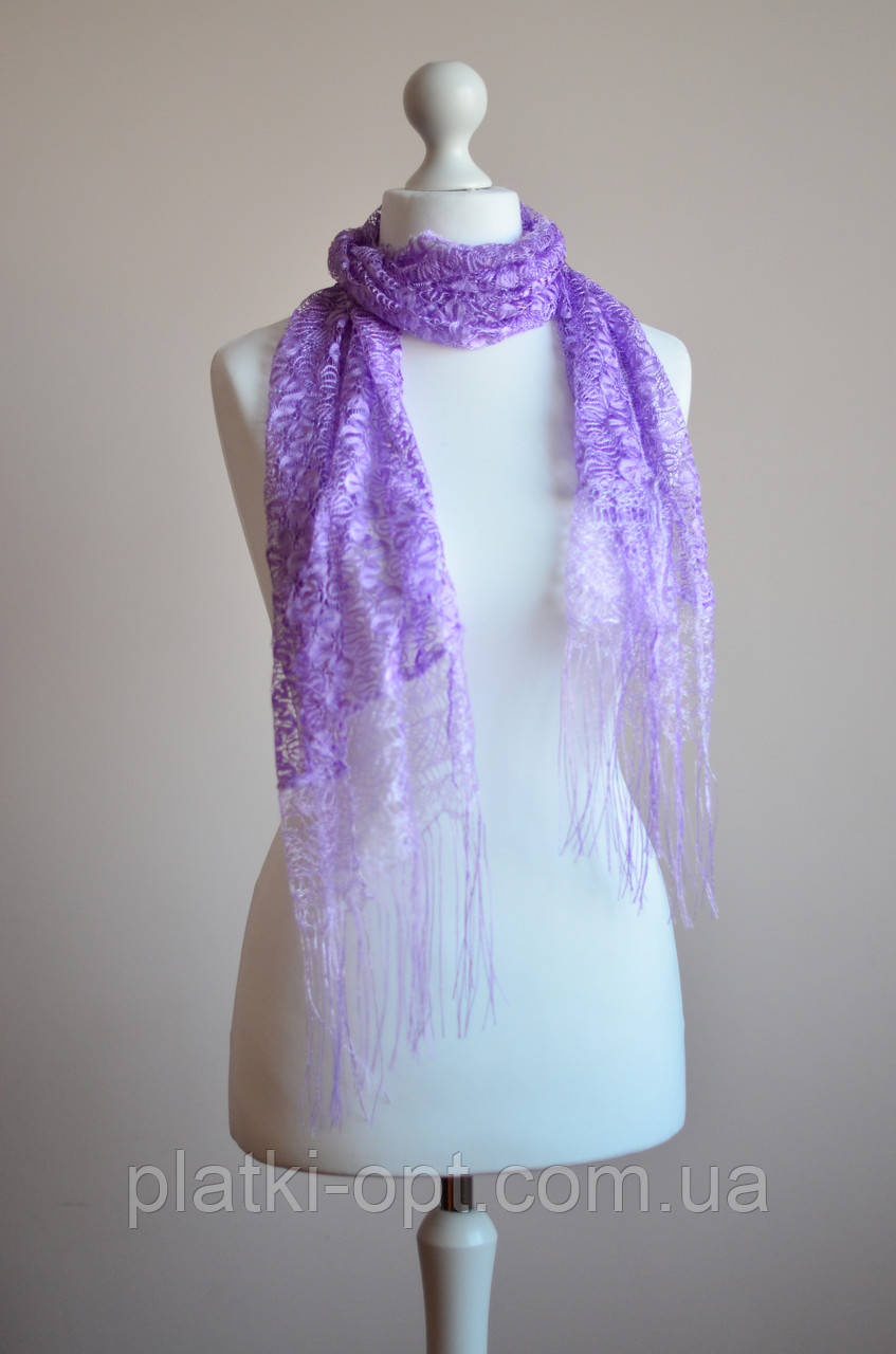 Шарф Змійка (бузковий), фото 1