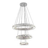 Світлодіодна люстра QUASAR-90 90W 4000K кришталь 2700 Lm, фото 2