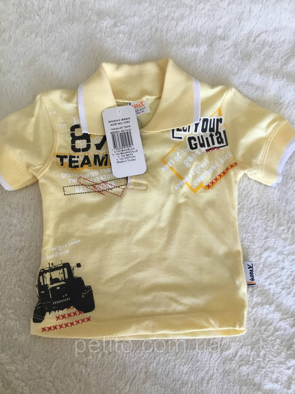 Стильна футболка-поло для хлопчика, фото 1